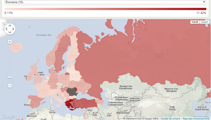 harta Eurovision voturi The Telegraph