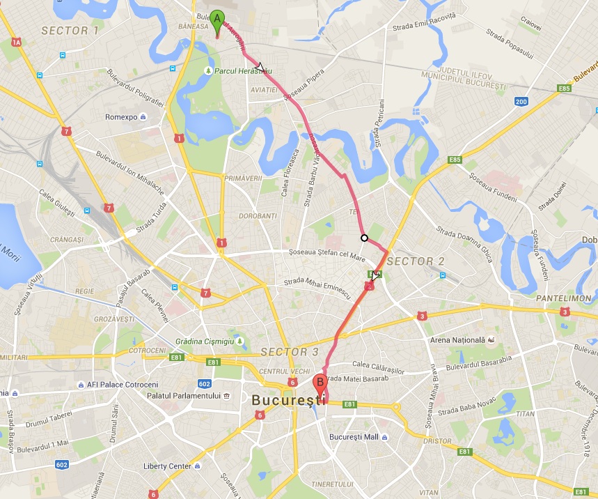 ruta ocolitoare aviatiei unirii