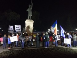 Protest spontan şi în Moldova, la Chişinău