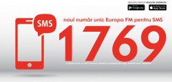 Un nou număr unic de SMS pentru Europa FM – 1769
