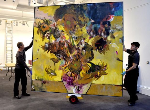 The Sunflower in 1937 pictura de Adrian Ghenie