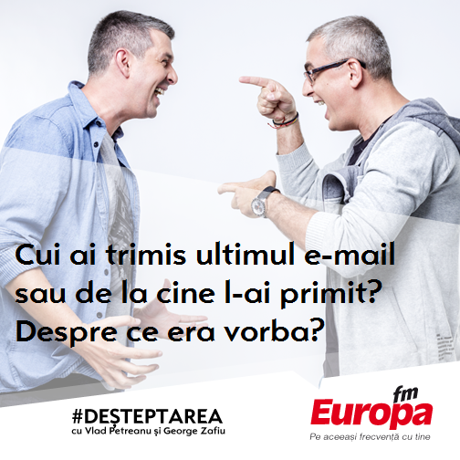 Intrebarea Diminetii e-mail in Desteptarea