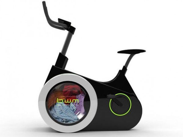 bicicleta care spala rufe