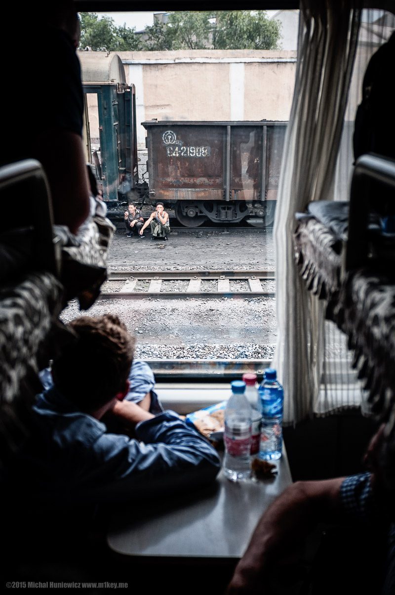 din tren in Coreea de Nord