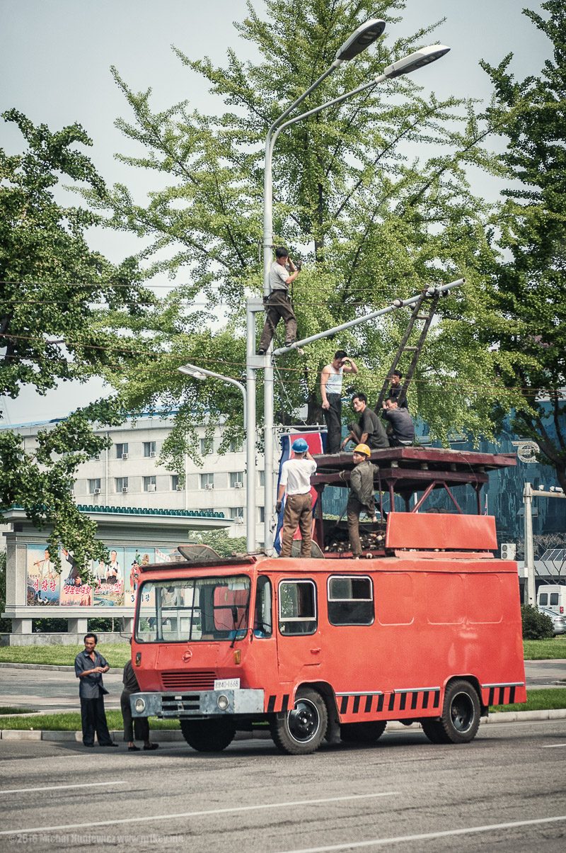 iluminatul stradal in Coreea de nord