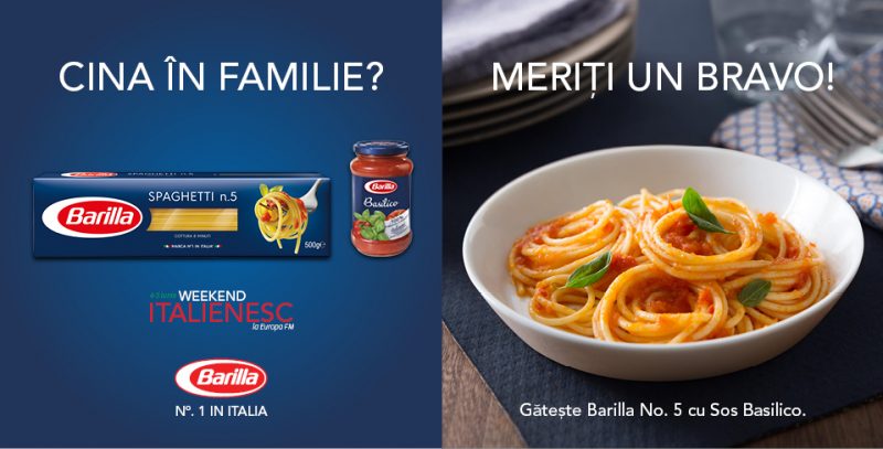 concurs Barilla in weekend italienesc