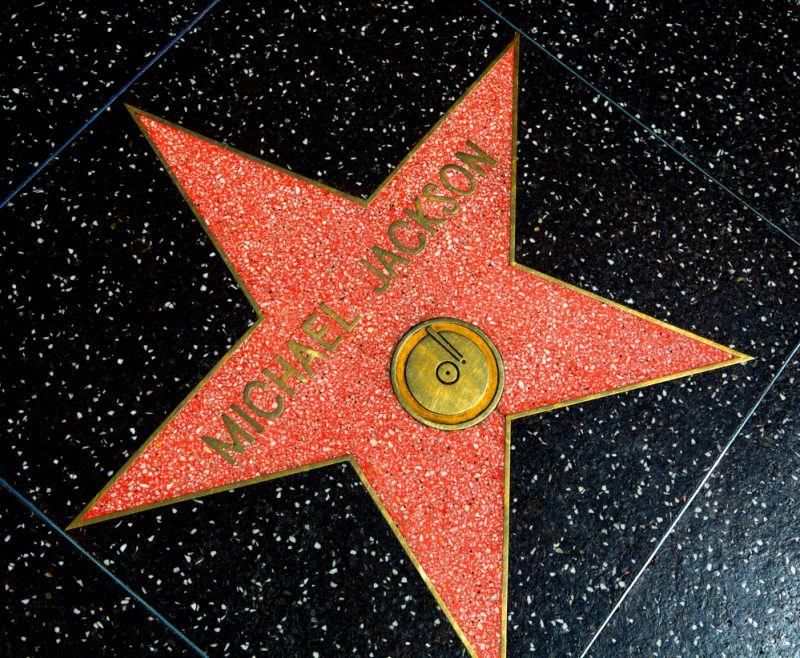 Michael Jackson Star on Hollywood Walk of Fame in Hollywood California on April 2013_171455522