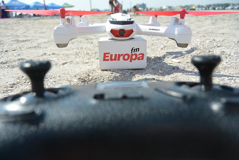 drona Hubsan X4 H502E Desire pe Plaja Europa FM