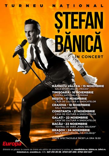 Ștefan Bănică pregătește o toamnă rock’n’roll. Artistul porneşte în noiembrie într-un turneu naţional