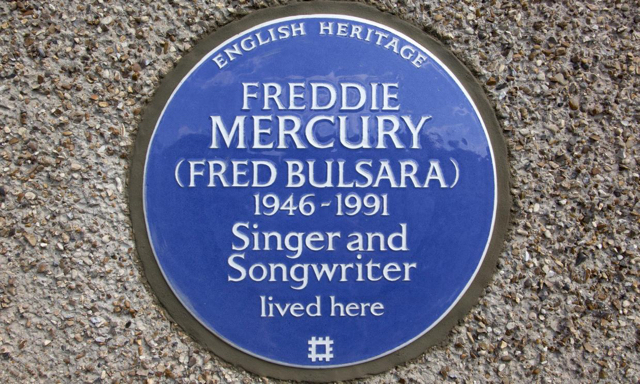 placa memoriala Freddie Mercury