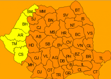 Cod portocaliu de ger în aproape toată țara. Temperaturile coboară chiar și la – 29 de grade