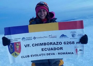 Alpinista Alexandra Flavia Marcu a cucerit vârful Chimborazo