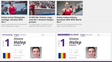 Simona Halep este oficial no.1 mondial. Cum arată acum Top 10 WTA
