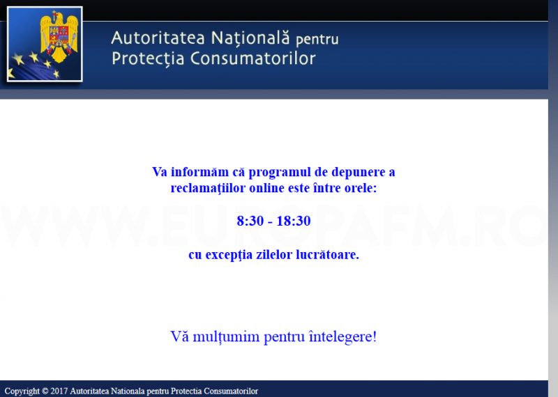 garden ink Hinge Cum arată formularul online pentru sesizările la Protecția Consumatorilor :  Europa FM