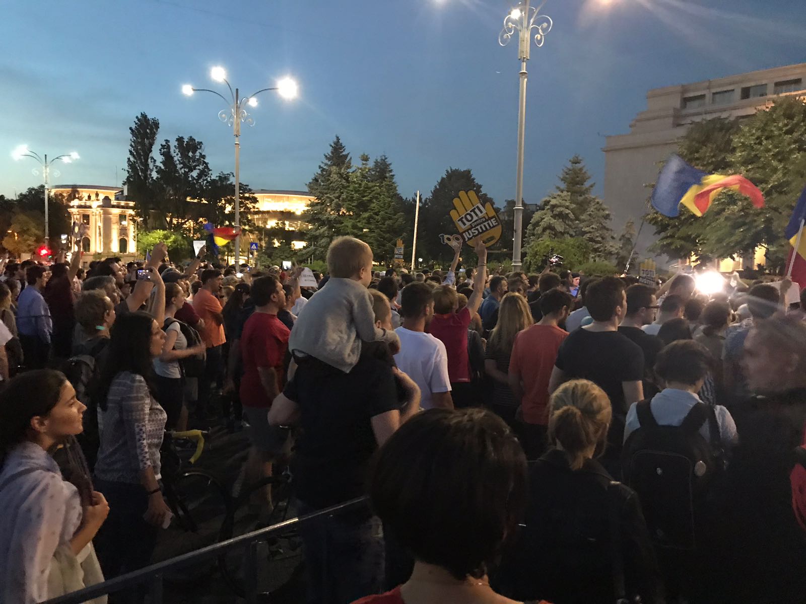 Proteste în Piața Victoriei