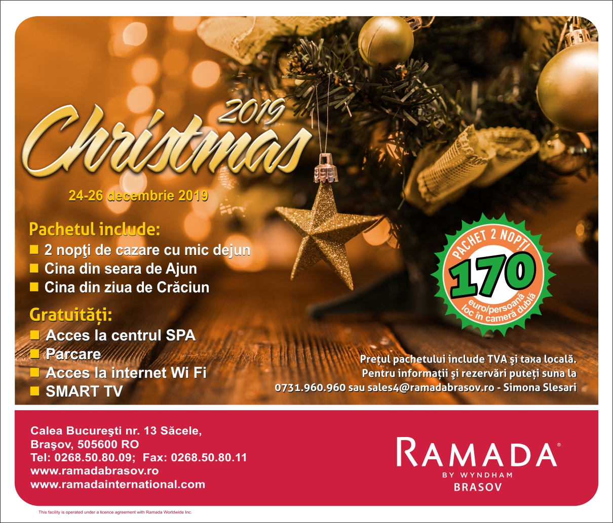 Oferte Speciale Pentru Crăciun și Revelion La Ramada Brașov P