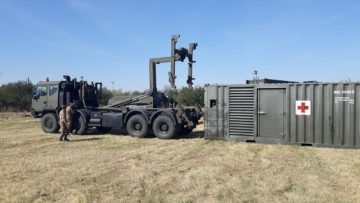 Președintele Iohannis, în vizită la Spitalul militar de campanie din Otopeni