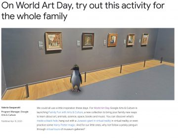Google Arts & Culture sărbătorește Ziua Mondială a Artei