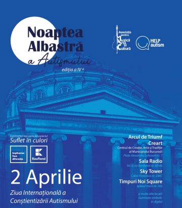 Noaptea Albastră a Autismului 2020:  Pe 2 aprilie România se iluminează în albastru