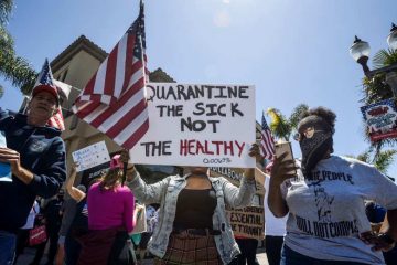 SUA: Noi proteste ale celor care se opun carantinei