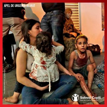 Salvați Copiii lansează un apel pentru intervenție umanitară urgentă în Beirut