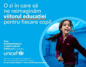 UNICEF invită cadrele didactice și elevii din România să se alăture inițiativei globale „Cea mai mare lecție din lume”