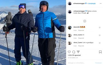 Arnold Schwarzenegger şi Clint Eastwood, împreună pe pârtia de schi