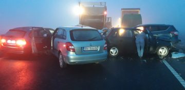 Brașov: Peste 20 de mașini implicate în accidente în lanț pe șoseaua de centură | VIDEO