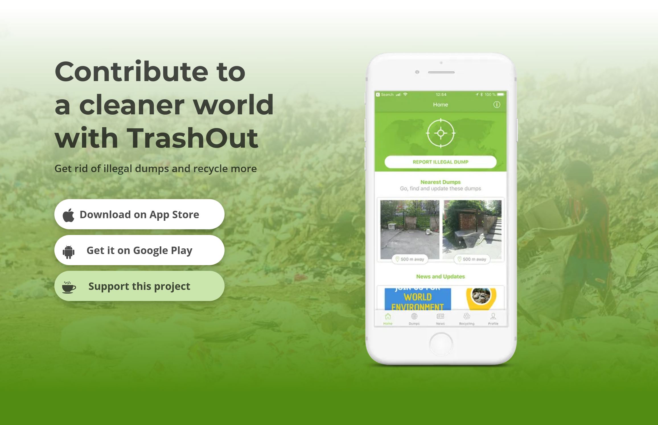 Trashmap. Trashmap. Trashmap. Game location made out of trash. To burst out приложения.