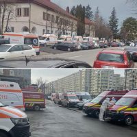 Cozi de ambulante la spitale din Brasov si Bucuresti, postate de ministrul Vlad Voiculescu