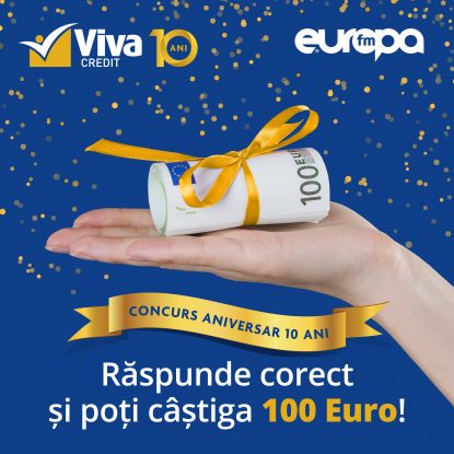 10 ani de Viva Credit. Câștigă 100 euro, zilnic, în Deșteptarea de Vară