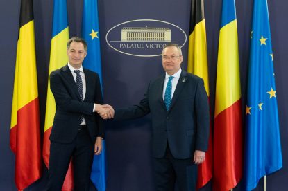 Premierul Belgiei și Premierul României.