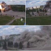 atacul cu rachete al rușilor asupra Palatului Culturii din Lozova, regiunea Harkov