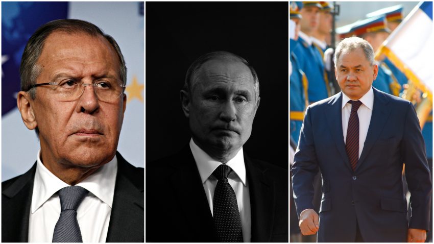 Lavrov, Putin și Shoigu