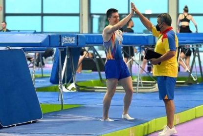 Gimnastică: Alexandru Avasiloae, primul român care a participat la Europenele de trambulină