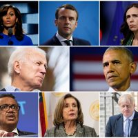 Michelle Obama, Emmanuel Macron, Jacinda Ardern, Joe Biden, Barack Obama, Seful OMS, Nancy Pelosi, Boris Johnson