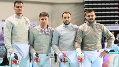 Echipa masculină de sabie a României, locul 5 la Europenele din Antalya | VIDEO