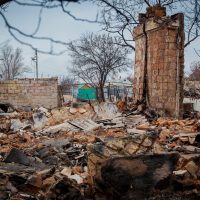 Distrugeri in Ucraina in razboi pronit de rusi