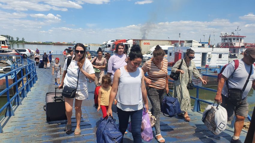 Refugiati ucraineni la Vama Isaccea