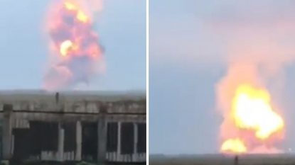 Bază militară rusă din Crimeea, bombardată de ucraineni. Populația aflată pe o rază de mai mulți kilometri a fost evacuată | VIDEO