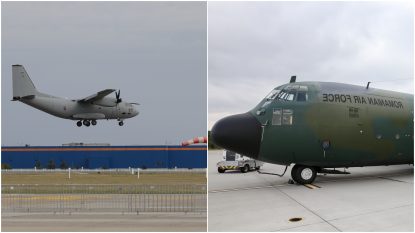 Aeronave C-130 Hercules şi C-27 J Spartan ale Forțelor Aeriene Române vor zbura la 150 de metri de sol în perioda 21-23 septembrie