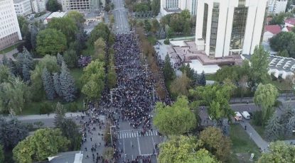 Chișinău: Protest al rusofililor, la care s-a cerut demisia președintei Maia Sandu | VIDEO