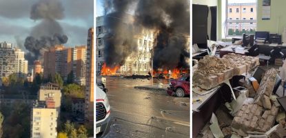 Zeci de atacuri cu rachetă asupra Ucrainei. Zelenski: „Vor să ne distrugă sistemul energetic. Avem de-a face cu teroriști” | VIDEO