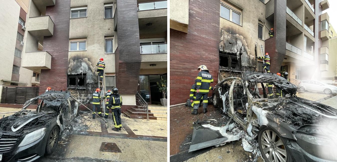 Heap of Marxist spark Incendiu în Cartierul Francez din București, după ce o mașină a luat foc  lângă un bloc : Europa FM