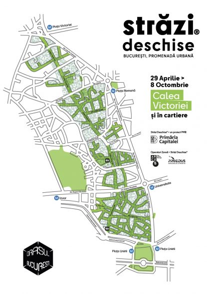 Începe cel mai popular eveniment outdoor al Capitalei –  „Străzi deschise – Bucureşti, Promenadă urbană”