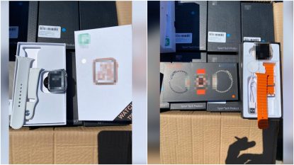 Portul Constanța: Contrabandă cu smartwatch-uri contrafăcute în valoare de 300.000 de euro | FOTO
