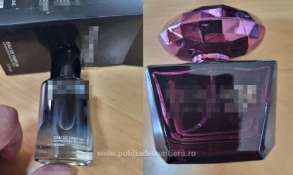 Zeci de mii de sticle cu parfum, confiscate la Constanța. Polițiștii au bănuiala că sunt contrafăcute