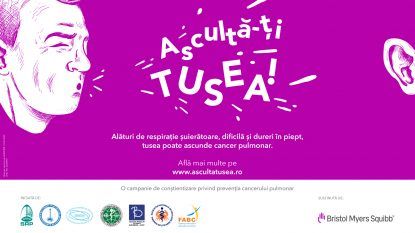 Ascultă-ți tusea! Este îndemnul profesioniștilor din domeniul sănătății pentru diagnosticarea precoce a cancerului bronho-pulmonar în România