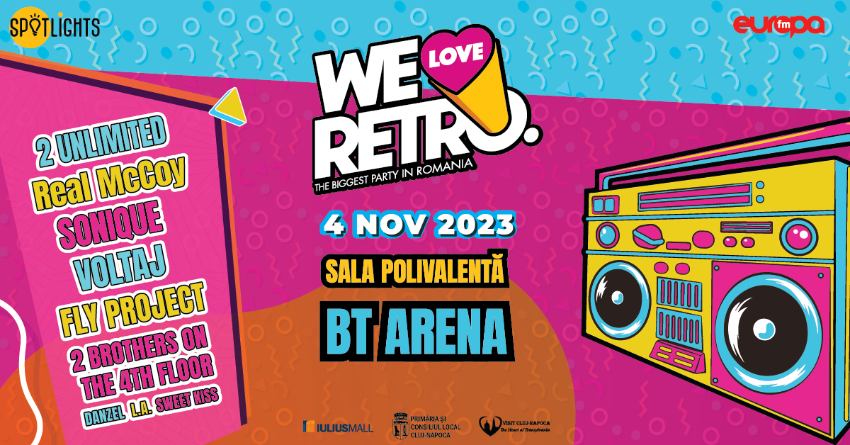 We Love Retro Showul cu cea mai bună muzică a anilor `90 și 2000