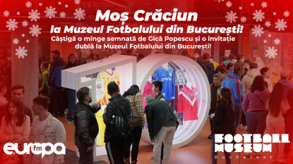 Câștigă o minge semnată de Gică Popescu și o invitație dublă la Muzeul Fotbalului din București